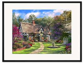 Gerahmter Kunstdruck Das abgeschiedene Landhaus
