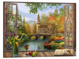 Magnettafel Frommer Fensterblick