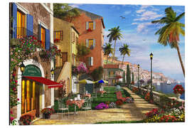 Magnettafel Die Terrasse an der Küste