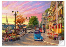 Wall sticker Sunset on the Seine