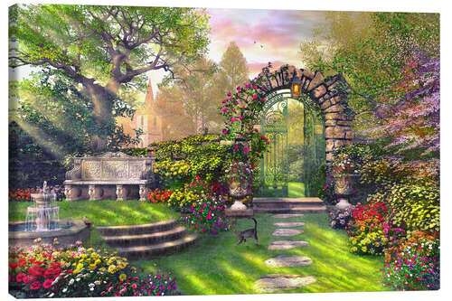 Leinwandbild Das Tor zum verlorenen Garten