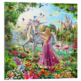 Gallery print Princess and the unicorn