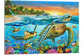 Gallery print Underwater turtles