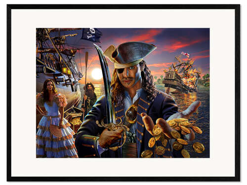 Impresión de arte enmarcada The pirate