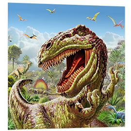 Foam board print T-Rex &amp; Dinosaurs