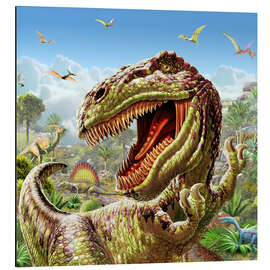 Magnettafel T-Rex &amp; Dinos