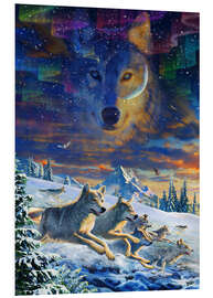 Tableau en PVC Moonlight Wolfpack