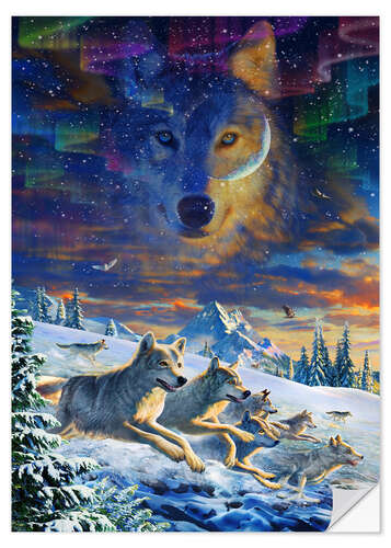 Wall sticker Moonlight Wolfpack