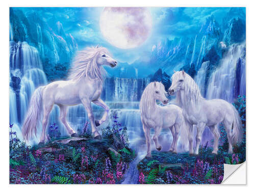 Sticker mural Chevaux de nuit