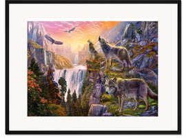 Gerahmter Kunstdruck Der Berg der Wölfe