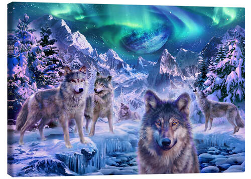 Canvas print Winterwolf