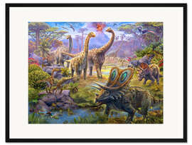 Gerahmter Kunstdruck Im Leben des Dinosauriers