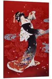 Magnettafel Tanzende Japanerin