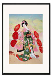 Gerahmter Kunstdruck Hanako