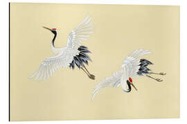 Magnettafel Zwei Kraniche