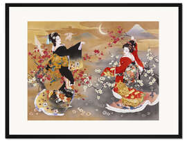 Gerahmter Kunstdruck Die grazilen Tänzerinnen