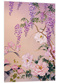 Foam board print Japanese flowering