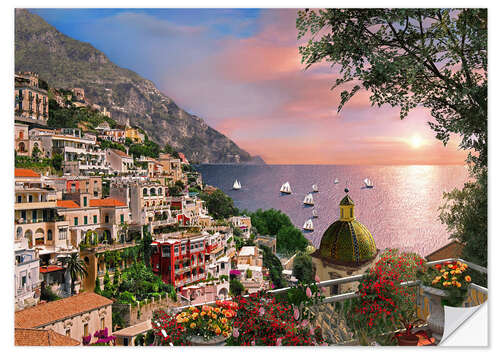 Adesivo murale Positano