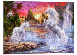 Galleriataulu Unicorn waterfall sunset