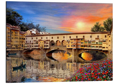 Tableau en aluminium Florence Bridge