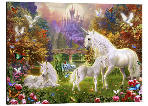 Gallery print The castle unicorns