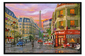 Gerahmter Kunstdruck Rue Paris