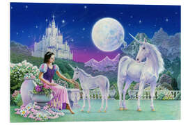 Foam board print Unicorn Princess - Feeding foal