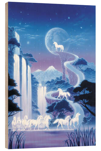 Puutaulu White unicorn falls