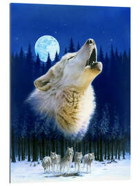 Galleriprint Howling wolf