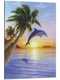 Magnettafel Guten Morgen Delfin