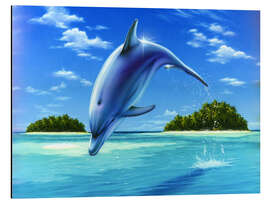 Magnettafel Delfin im Sprung