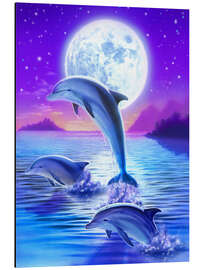 Magnettafel Delfinromantik