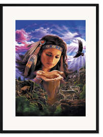 Gerahmter Kunstdruck Die Erde