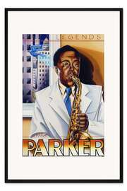 Gerahmter Kunstdruck Charlie Parker