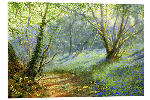 PVC print Hazel and bluebells