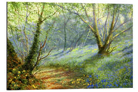 Magnettafel Haselnussbäume und Blauglöckchen