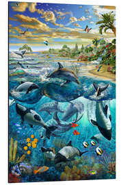 Magnettafel Delfinstrand