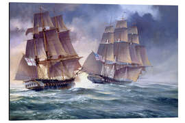 Magnettafel HMS Endymion und USS President