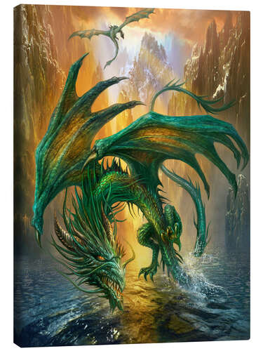 Obraz na płótnie Dragon of the lake