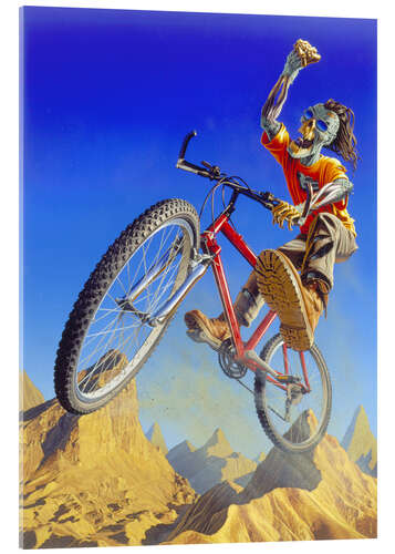 Akrylglastavla Mountain bike