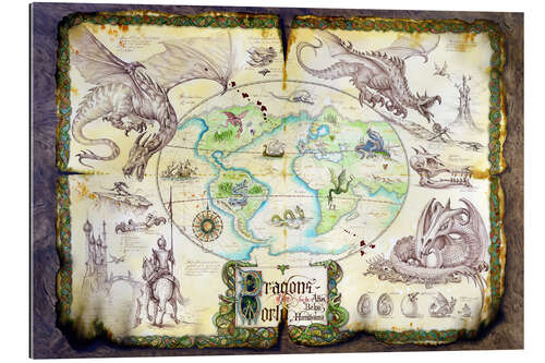 Gallery print Dragons of the world