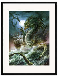 Gerahmter Kunstdruck Der Drache der hohen See