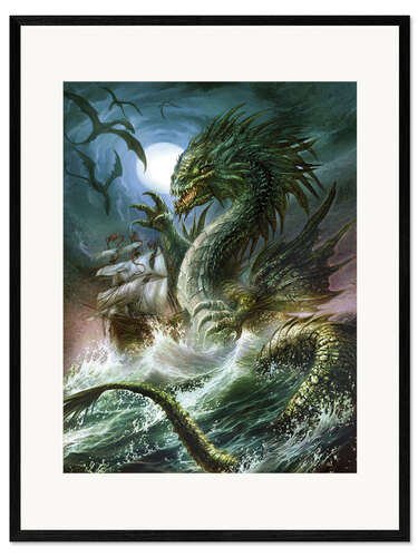 Framed art print The sea serpent