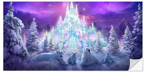 Selvklebende plakat Winter Wonderland