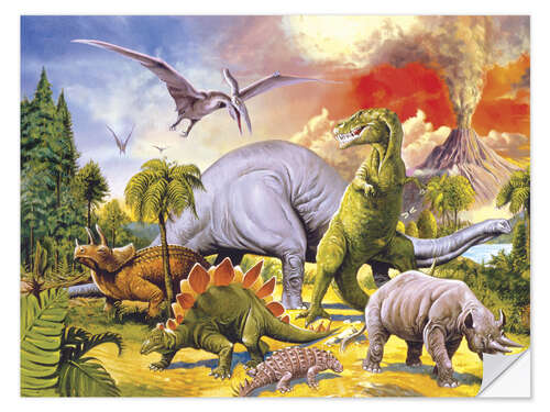 Wall sticker Land of the dinosaurs