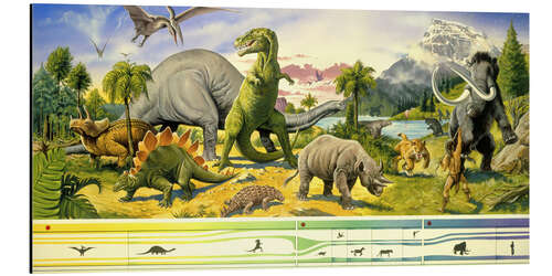 Obraz na aluminium Land of the dinosaurs