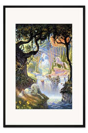 Gerahmter Kunstdruck Einhörner träumen