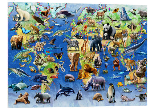 Foam board print One Hundred Endangered Species