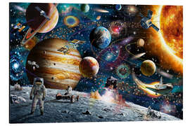 Magnettafel Weltraumausflug