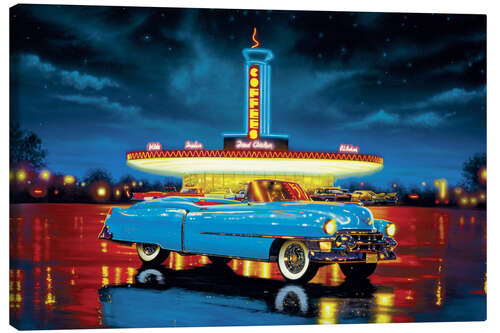 Canvas print Cadillac Diner